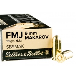 Amunicja Seller&Bellot 9mm Makarov FMJ 95grain 6 ,1g