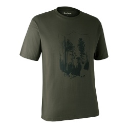 T-Shirt Deerhunter Shield 8384 Bark Green  (378)