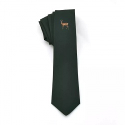 Krawat zielony z kozłem