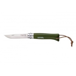 Opinel Nóż Colorama 08 Khaki+ rzemień