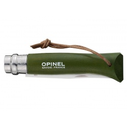 Opinel Nóż Colorama 08 Khaki+ rzemień